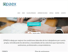 Tablet Screenshot of opaextremadura.com